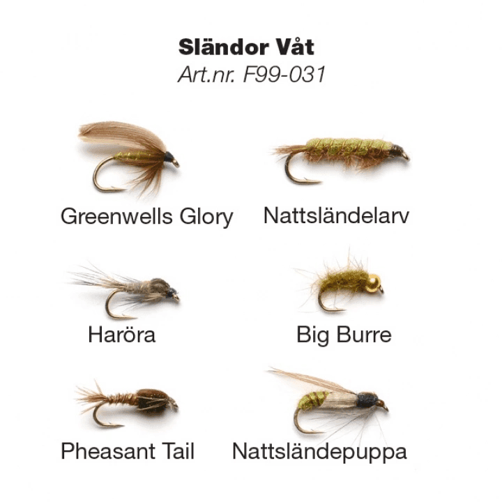 Darts Wet Fly Nymphs 6 Pcs