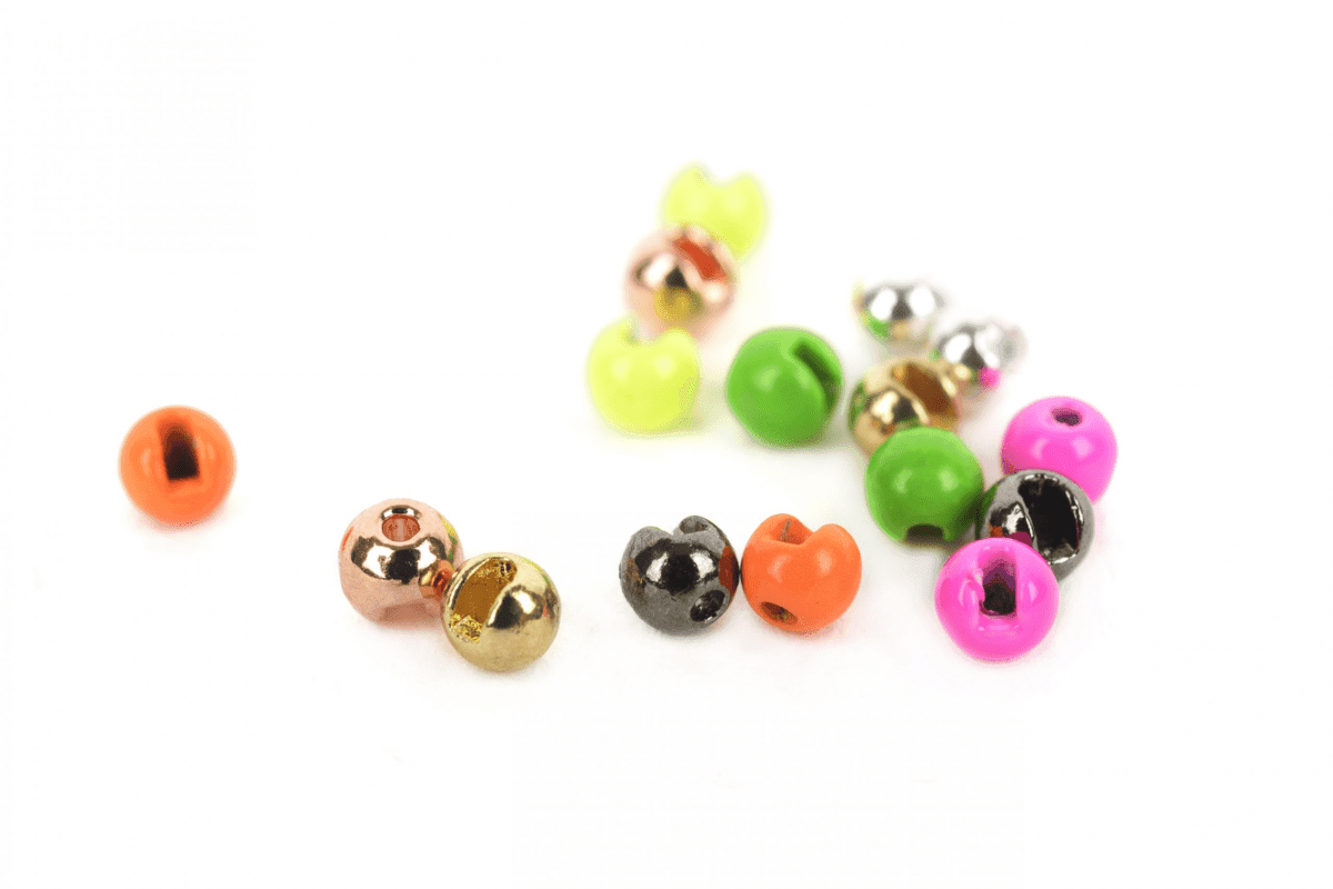 Fly-Dressing Slotted Tungsten Beads 3mm 10-Pack (Color: Silver)