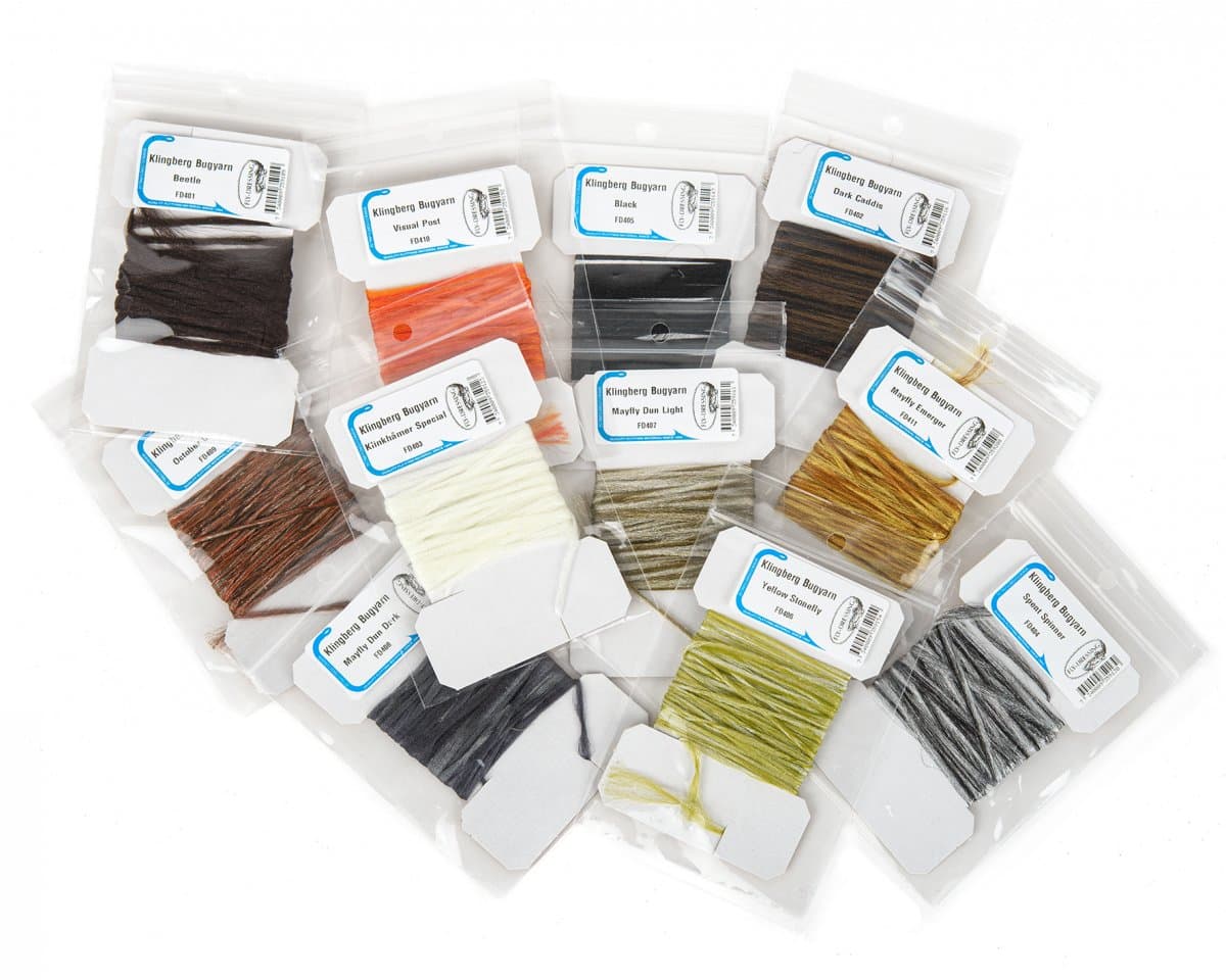 Fly-Dressing Klingberg Bugyarn (Color: Dark Caddies)