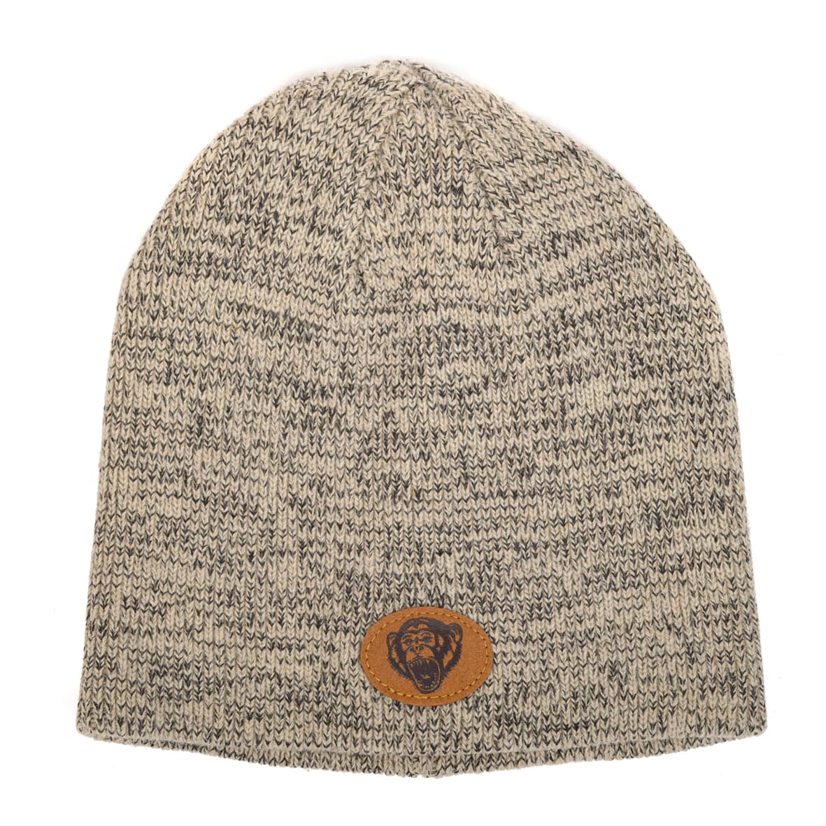 Fish Monkey Jersey Beanie (Color: Tan)