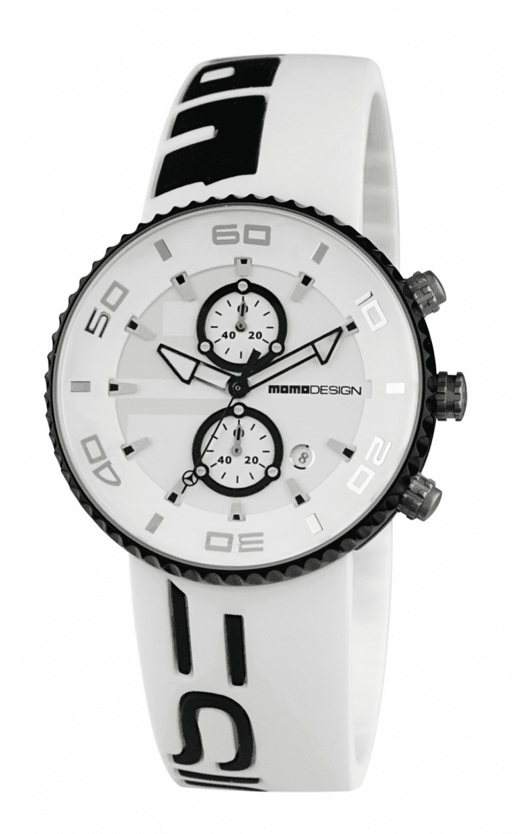 MomoDesign Jet Aluminium Chrono White/Black 43mm