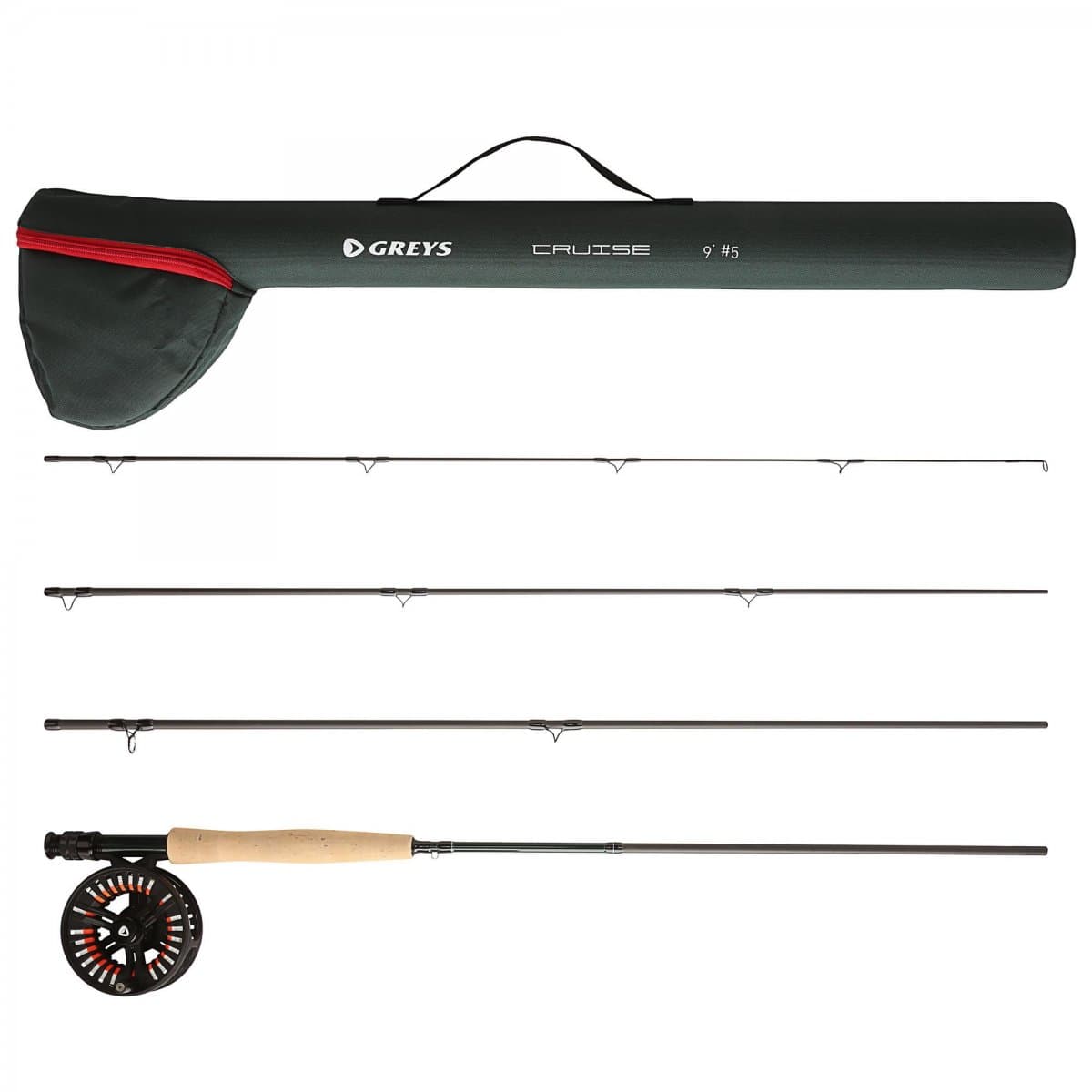 Greys Single Handed Flyfishing Kit Class 5-6 4pcs 9ft