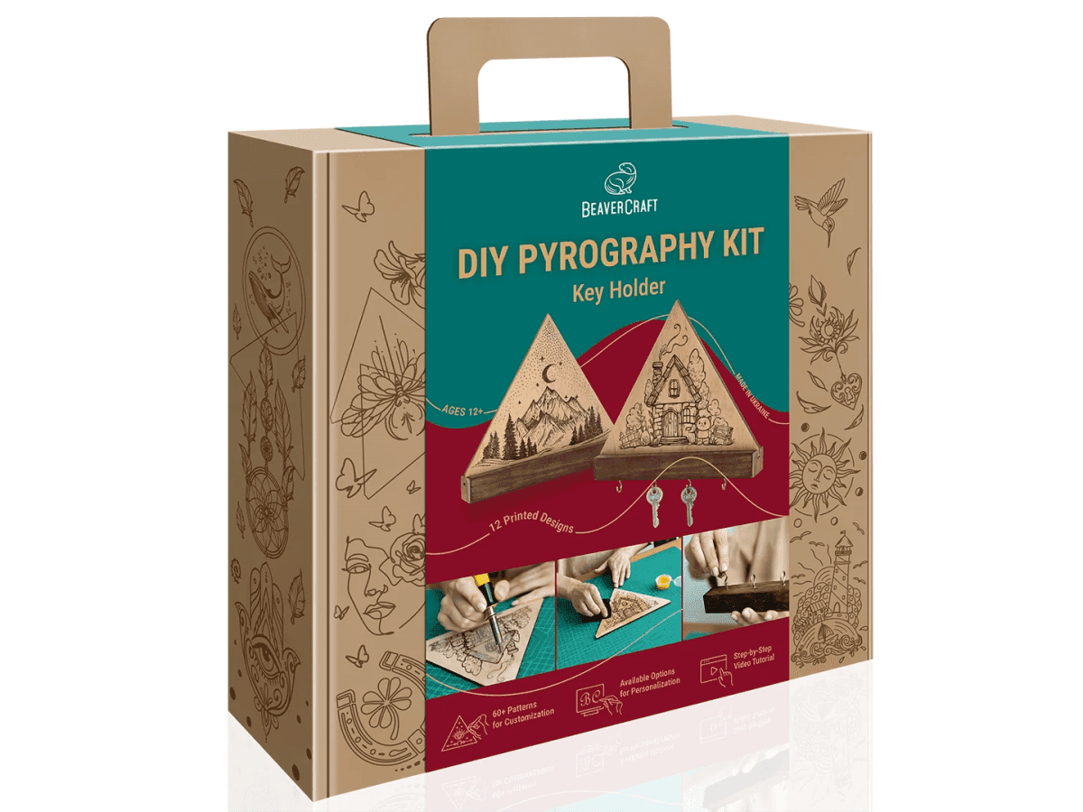 BeaverCraft DIY Pyrography Kit - Key Holder