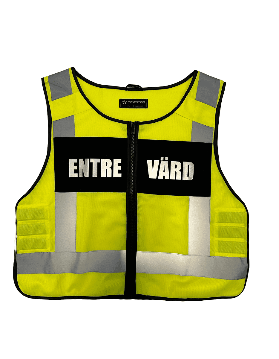 Texstar VV02 Entrévärd Reflexväst (Size: 4XL/5XL)