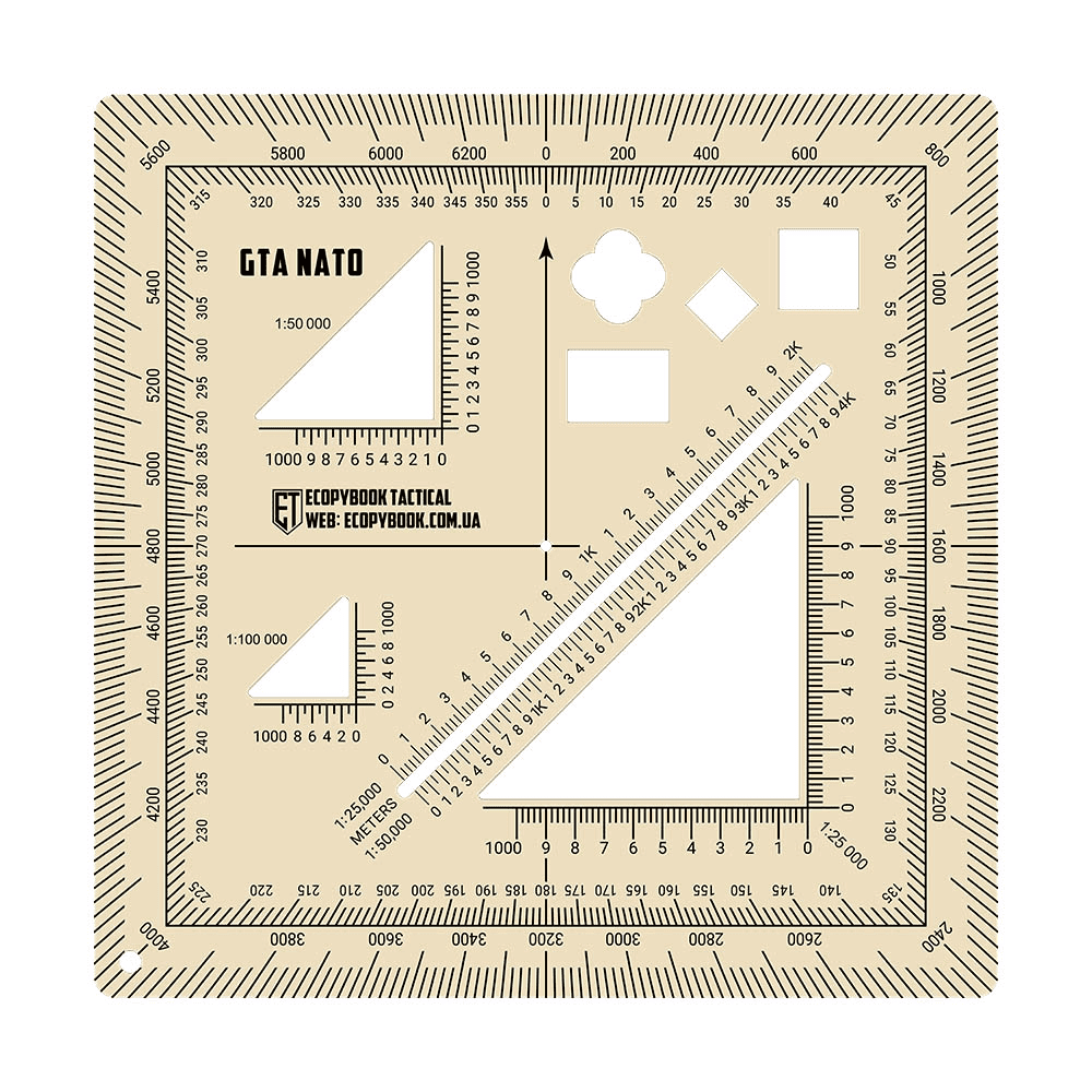 M-Tac Ecopybook Tactical Ruler GTA Nato Blue Border