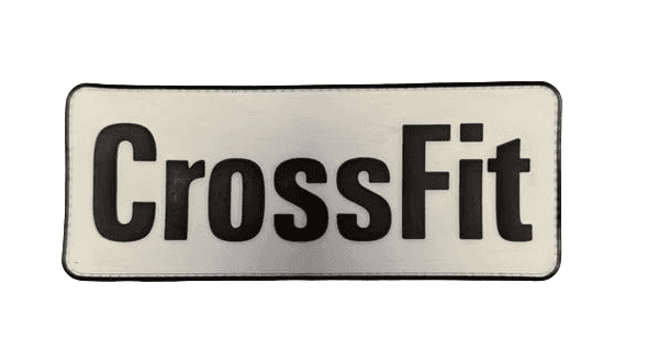 Crossfit PVC Patch Large - White/Black