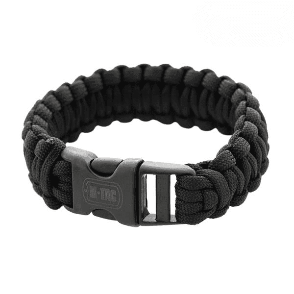 M-Tac Paracord Bracelet (Color: Black, Size: Medium)