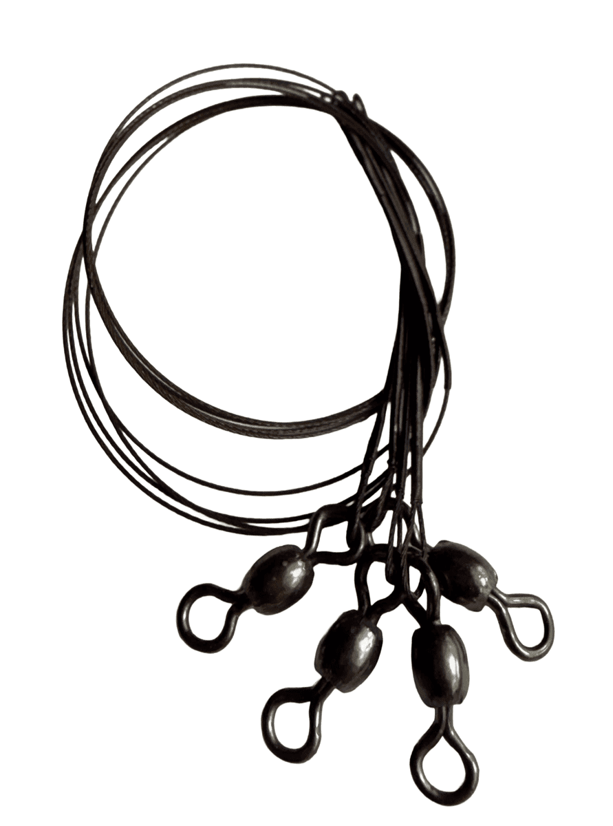 Rapala Terminal Tackle 1x7-Trådig Stålvajer med Lekande 4pack 23cm/23kg