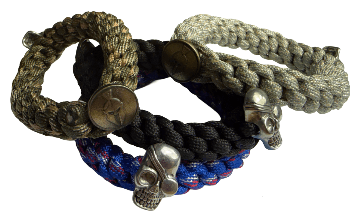 HLTD Paracord Bracelet Spartan/Skull (Color: GB Snake)