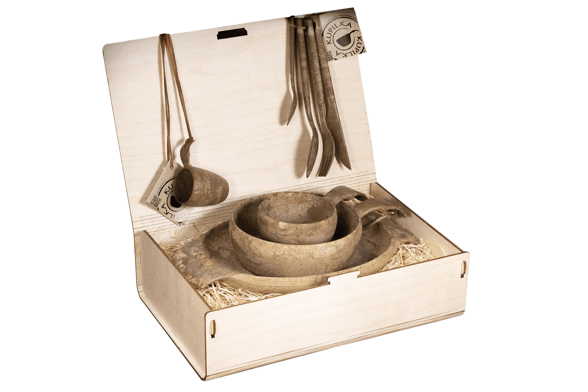 Kupilka Premium with Woodenbox (Color: Brown)