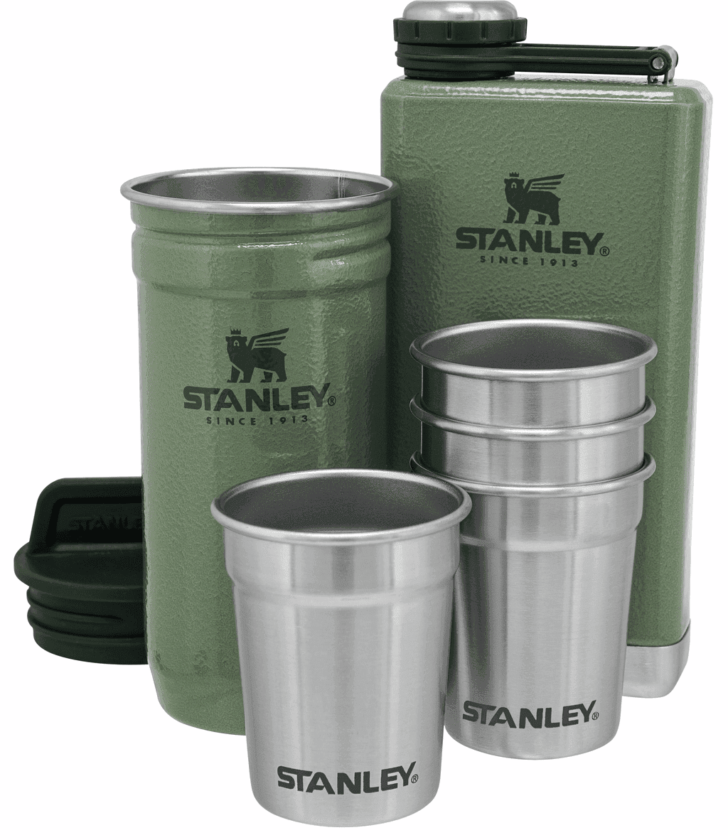 Stanley Adventure Shot + Flask Gift Set - Hammertone Green
