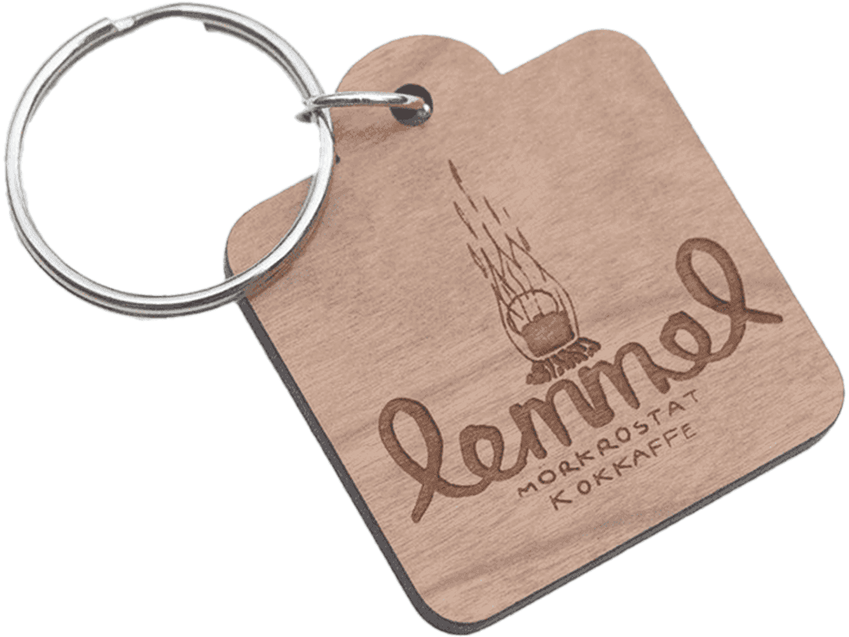 Lemmel Kaffe Keychain - Logo red Oak