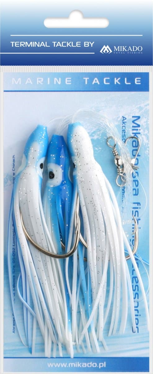Mikado Octopus Rig Sea Set Blue (Size: 8cm 3x6/0)