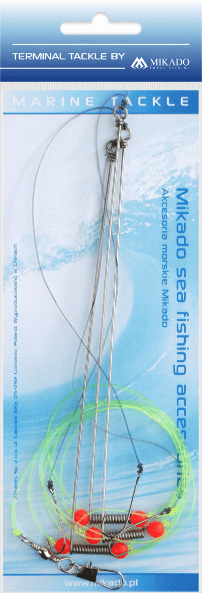 Mikado Steel Boom Rig Sea Set (Hook Size: 6)