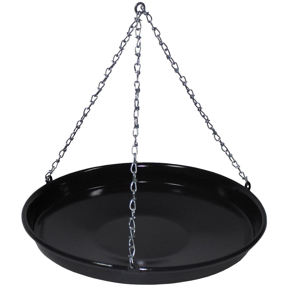 MFH Grill Pan Enamel with Chain 34cm