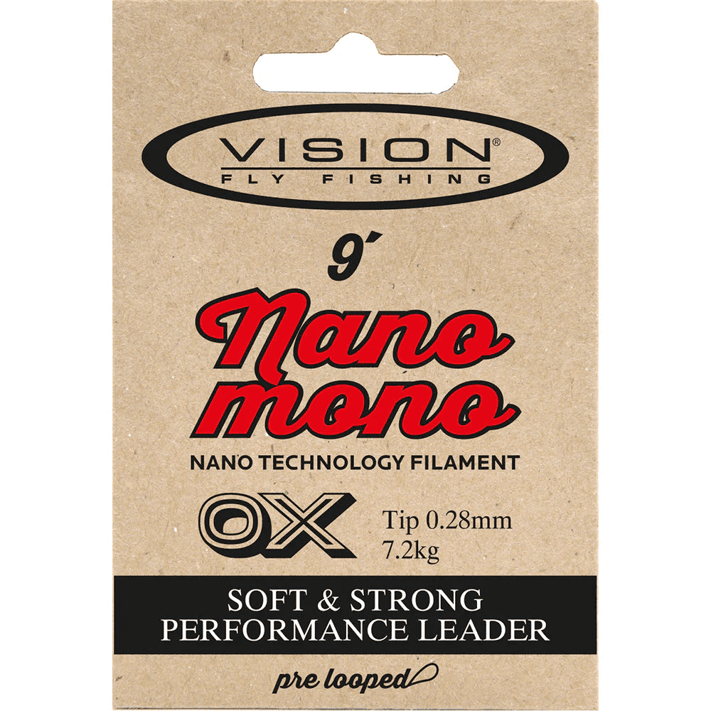 Vision Ace Nano Mono Leader 9" (Tippet Size: 6X 0,13)