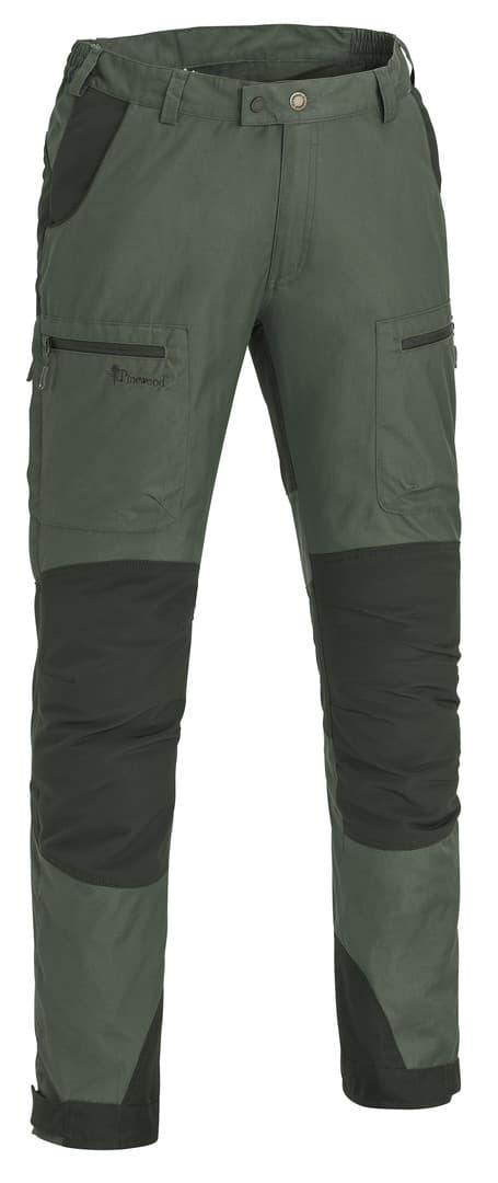Pinewood Pants Caribou TC Kids (Color: Moss Green/Black, Size: 152)