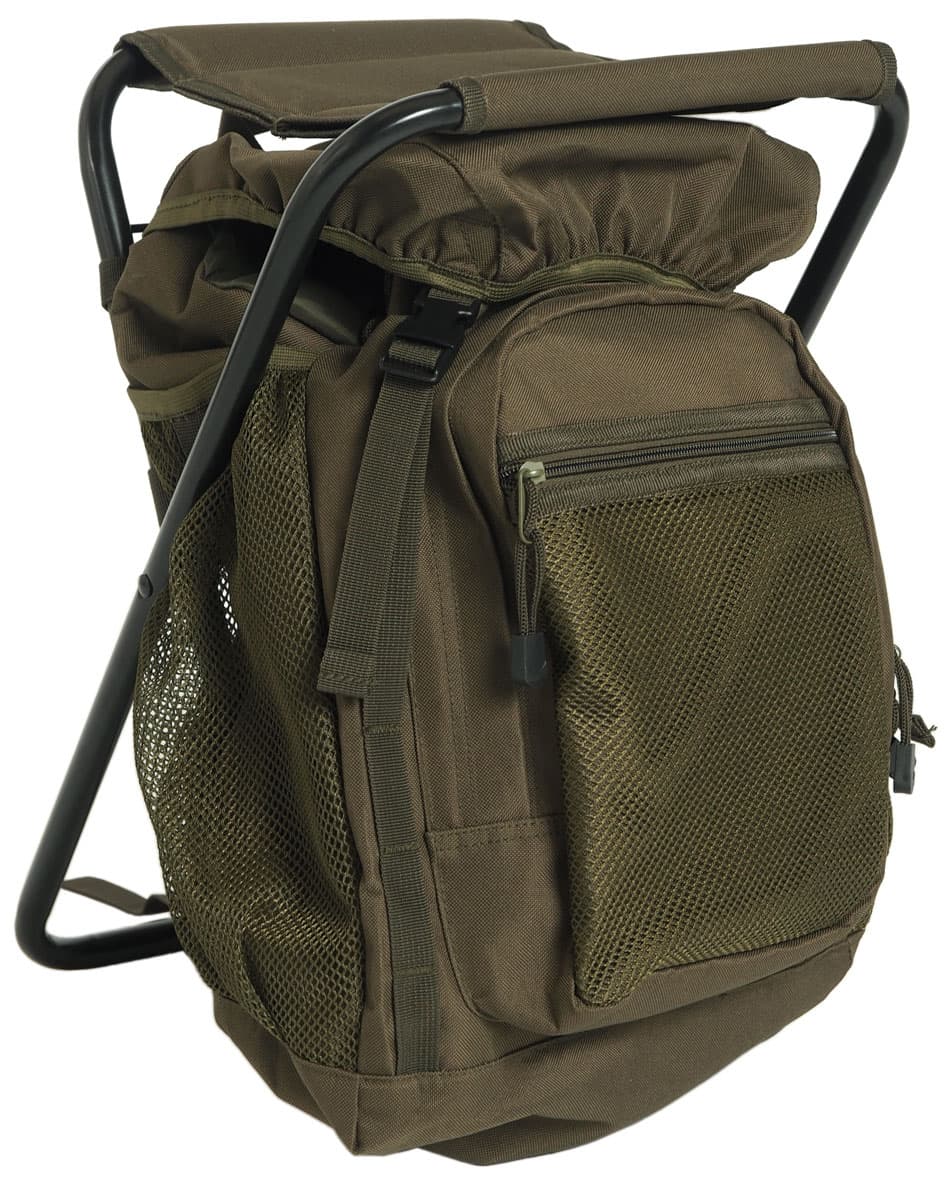 Mil-Tec Backpack with Chair - OD Green