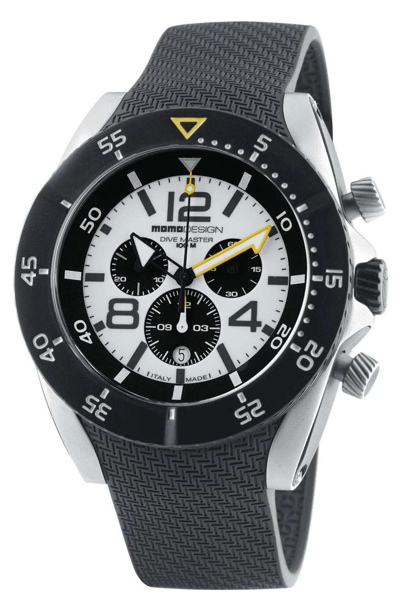 MomoDesign Dive Master Chrono Vit/Svart 48mm