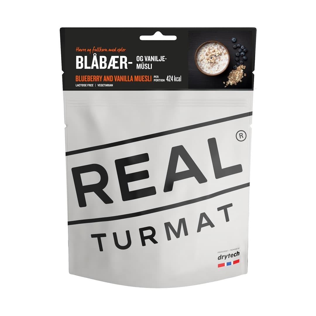 REAL Turmat Blueberry and Vanilla Muesli 112g