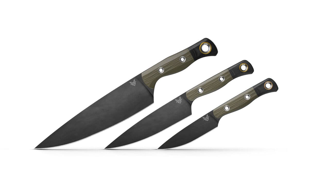 Benchmade 4000BK-01 Cutlery 3pc Set - OD Green/Black