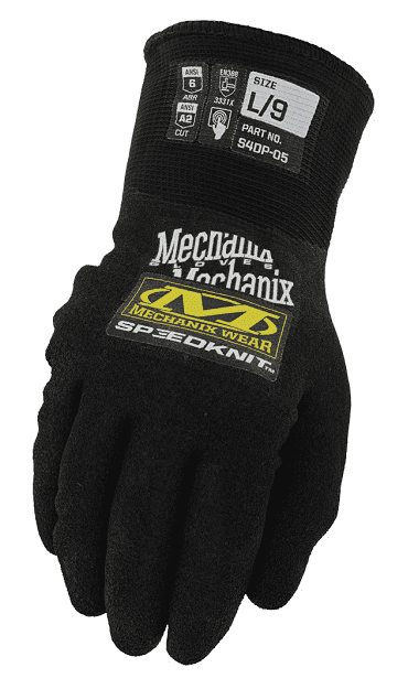 Mechanix Speedknit Thermal S4DP-05 Thermal Glove (Color: Black, Size: Large)