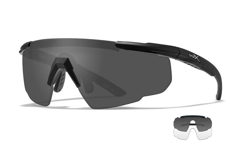 WileyX SABER ADV Smoke/Clear Matte Black Frame