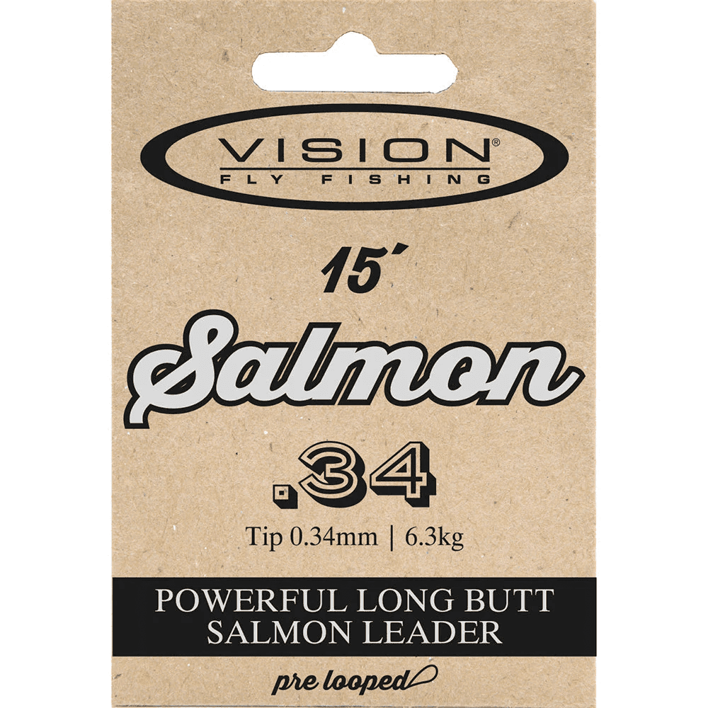 Vision Ace Salmon Leader 15´ (Tippet Size: 0,43)
