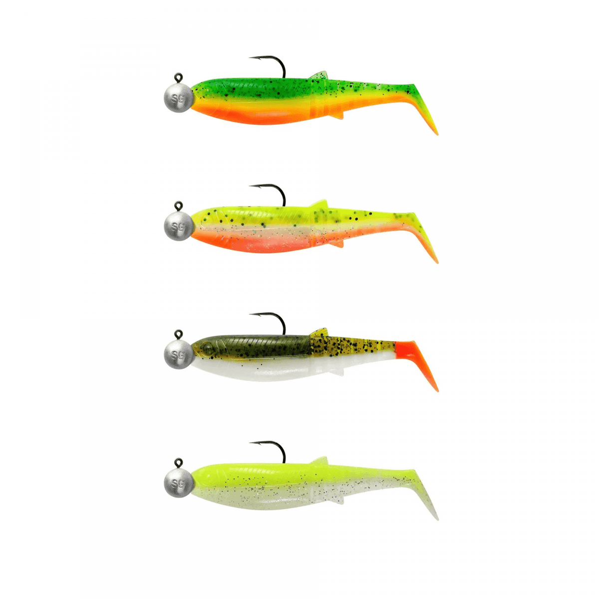 Savage Gear Cannibal Shad Darkwater Jig Mix 4pcs (Size: 10cm 9g)