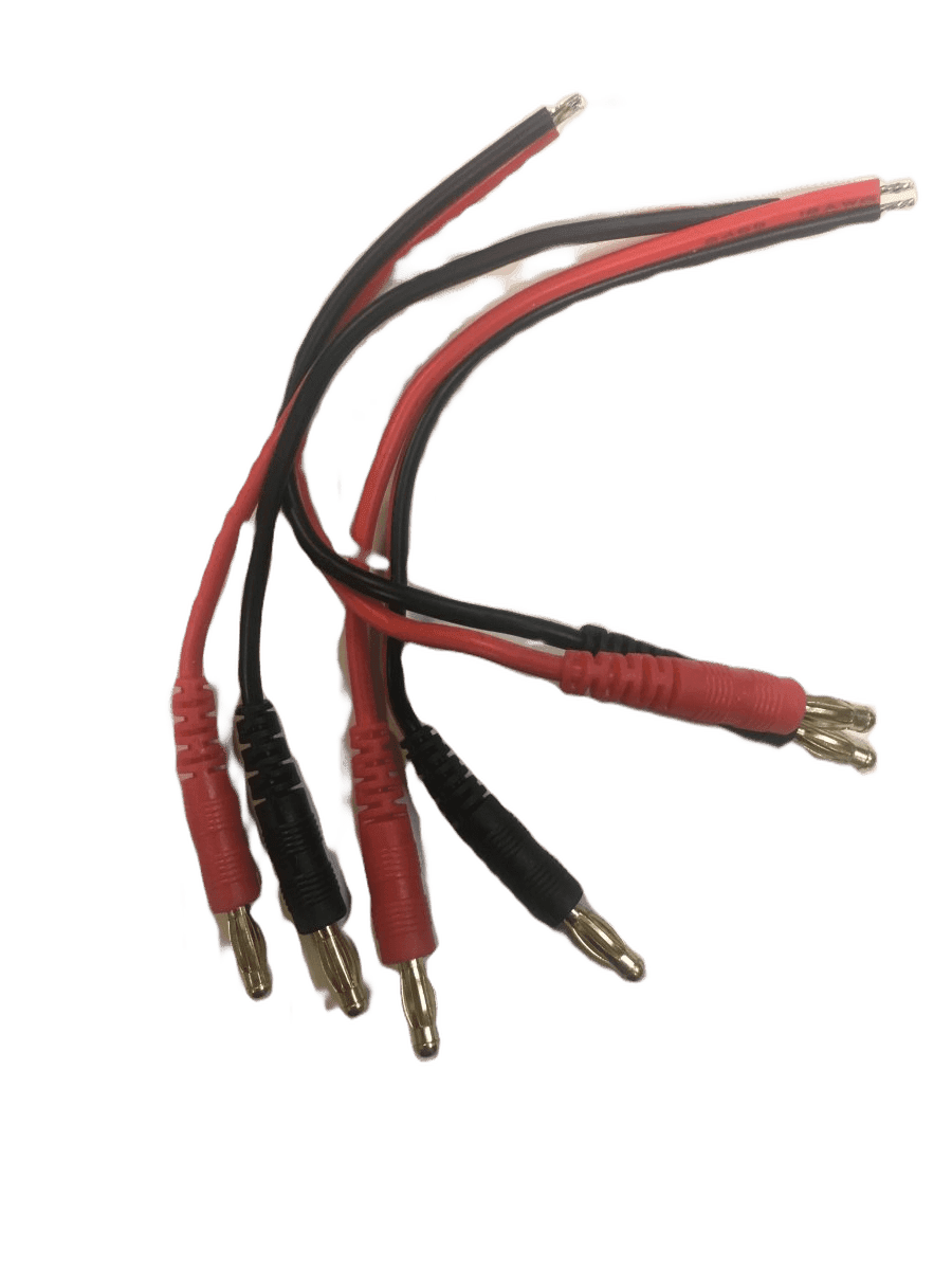 Charging Cable with Banana Connection 3-pack