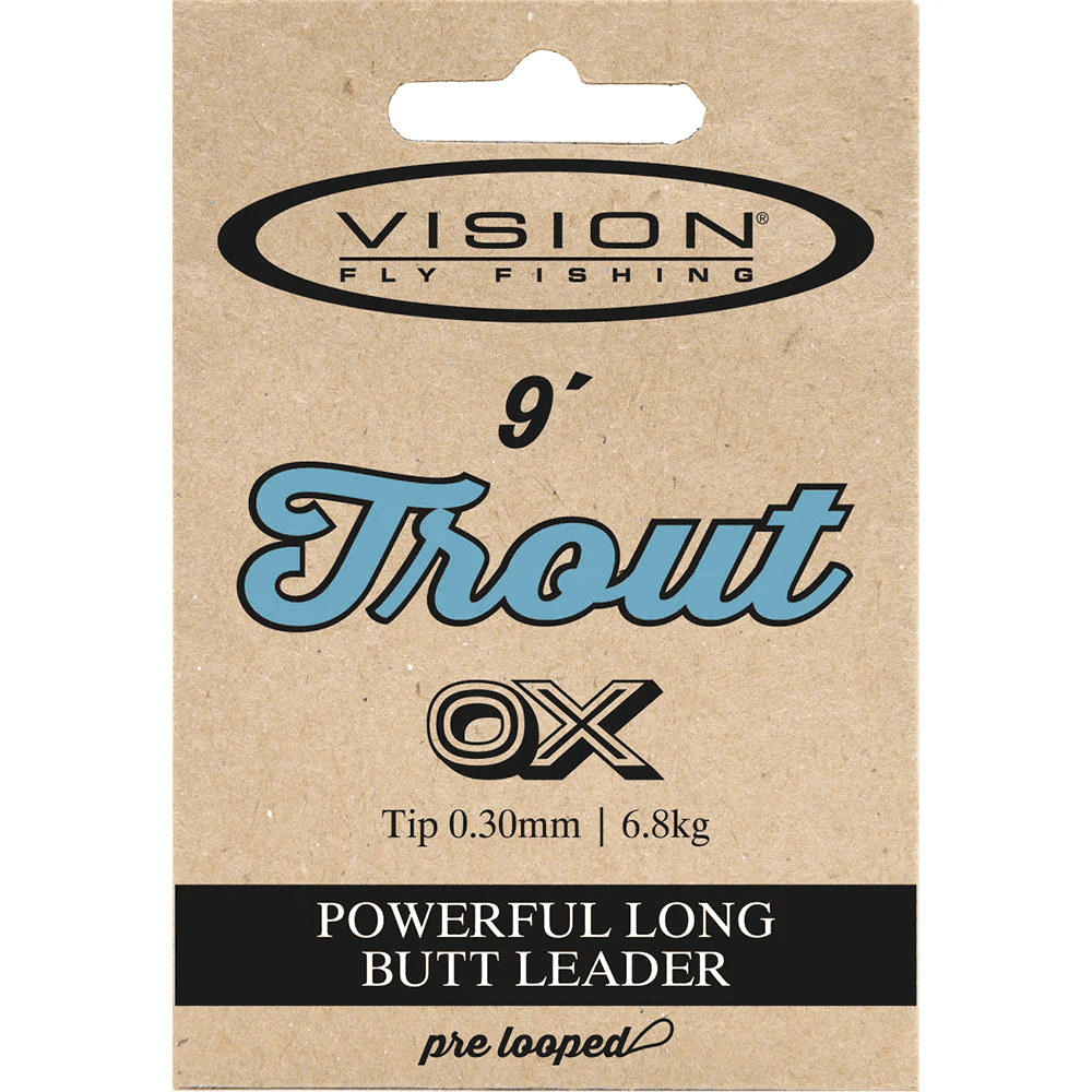 Vision Ace Trout Leader 9" (Tippet Size: 0x 0,30)