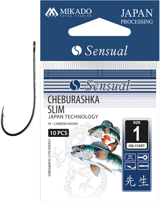 Mikado Sensual Cheburaska Slim Hook (Size: 3/0)