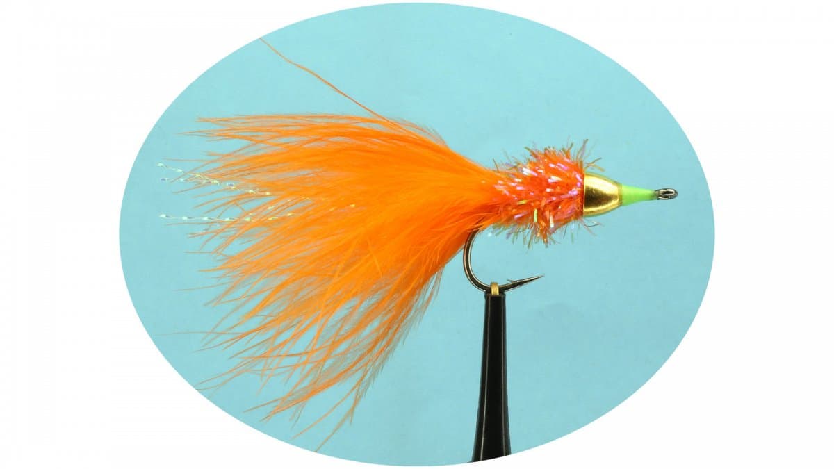 Wiggler Hurricane Streamer Competition fly Orange #6