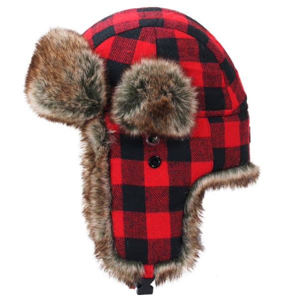 Avignon Flaps Hat Black/Red (Size: 60)