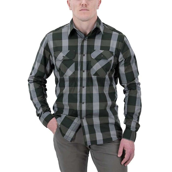 Vertx Guardian 2.0 Shirt (Color: Hunter Green Plaid, Size: XL)