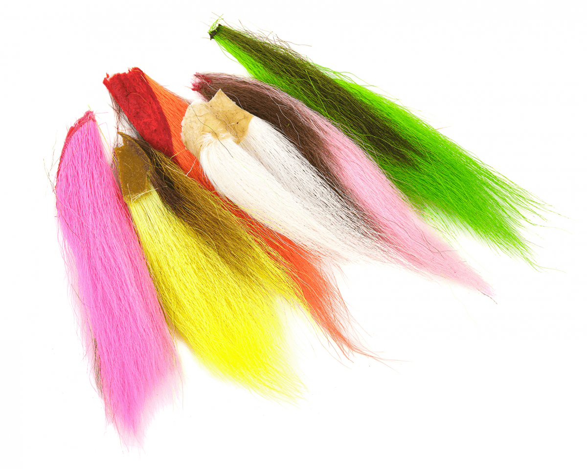 Fly-Dressing Bucktail Assortment 6 Flourescent Colors
