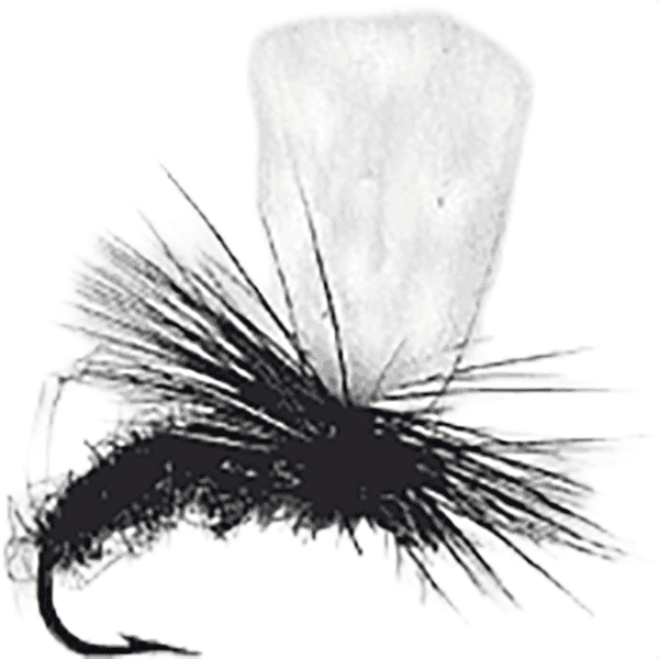 Wiggler Hurricane Fly Torrfluga - Klinkhamer Svart #12