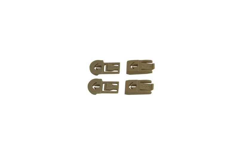 WileyX ARC Rail Attachment Clip & Bar Set for RAS (Color: Tan)