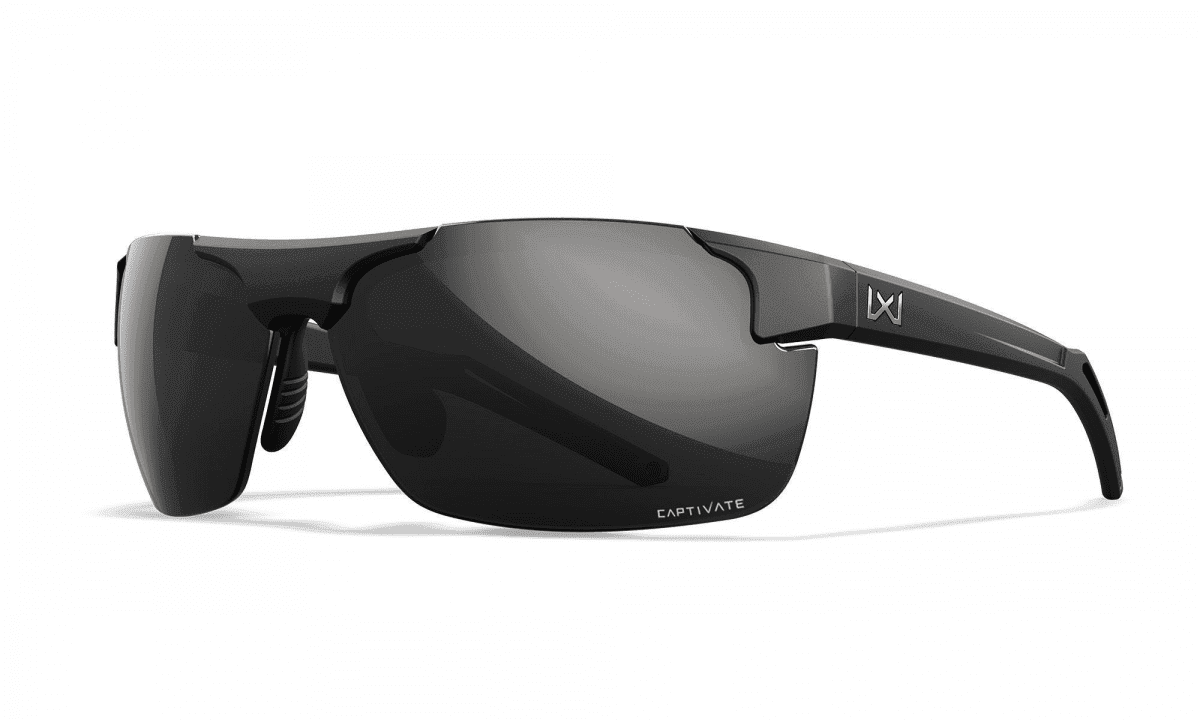 WileyX PRIME Captivate Polarized Black Mirror Lenses / Matte Black Frame