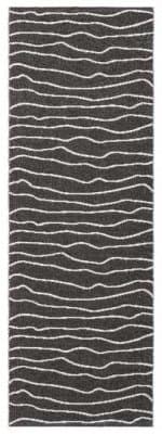 Plastmatter - Horredsmattan Line (sort) (Størrelse: 70 x 200 cm)