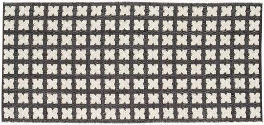 Plastmatter - Horredsmattan Cross (sort) (Størrelse: 200 x 200 cm)