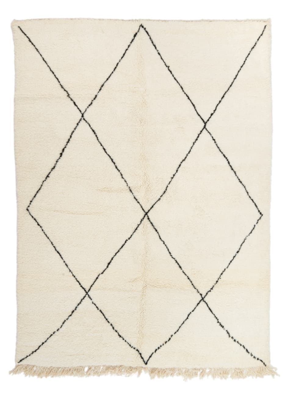 Kelim-teppe Marokkansk Beni Ourain 215 x 300 cm (Størrelse: 215 x 300 cm)