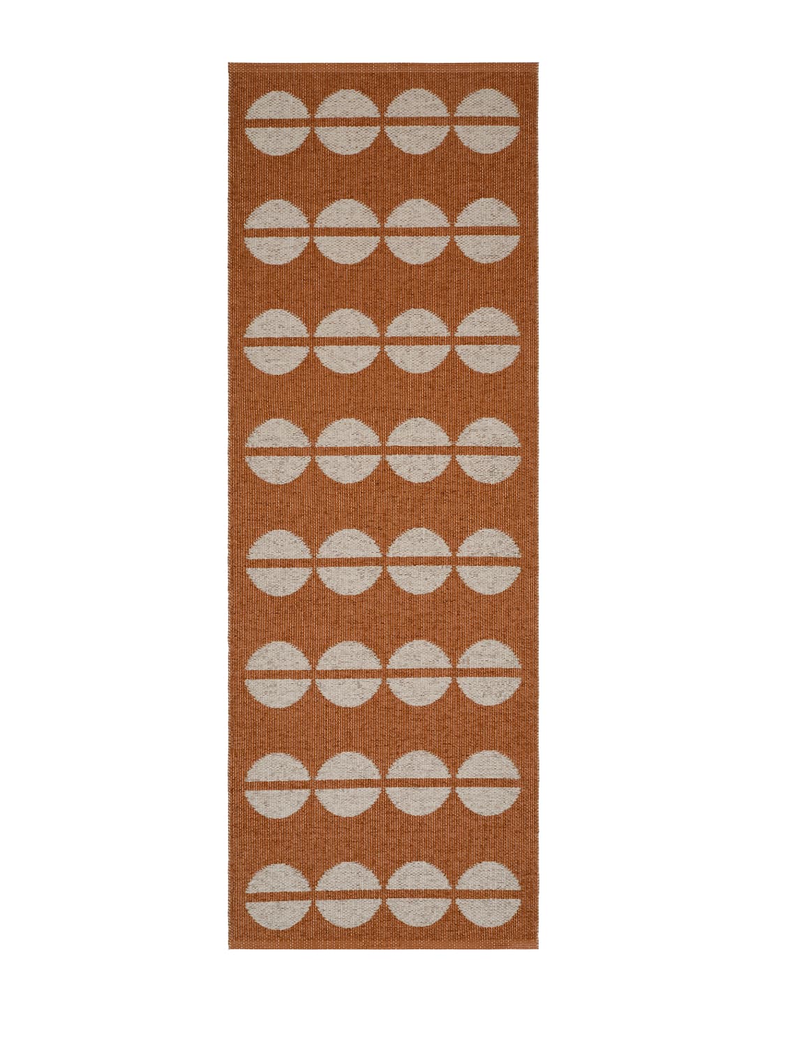 Plastmatter - Horredsmattan Bastian (rust) (Størrelse: 70 x 250 cm)