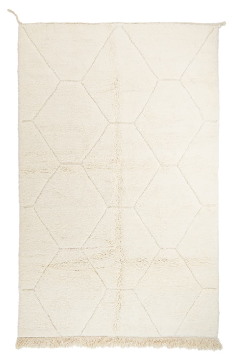 Kelim-teppe Marokkansk Beni Ourain 195 x 310 cm (Størrelse: 195 x 310 cm)