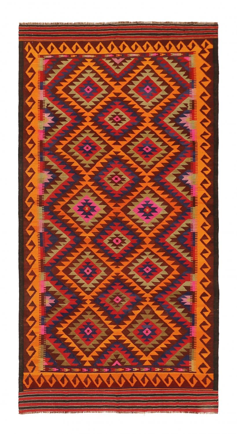 Orientalsk kelimteppe 349 x 175 cm (Størrelse: 349 x 175 cm)