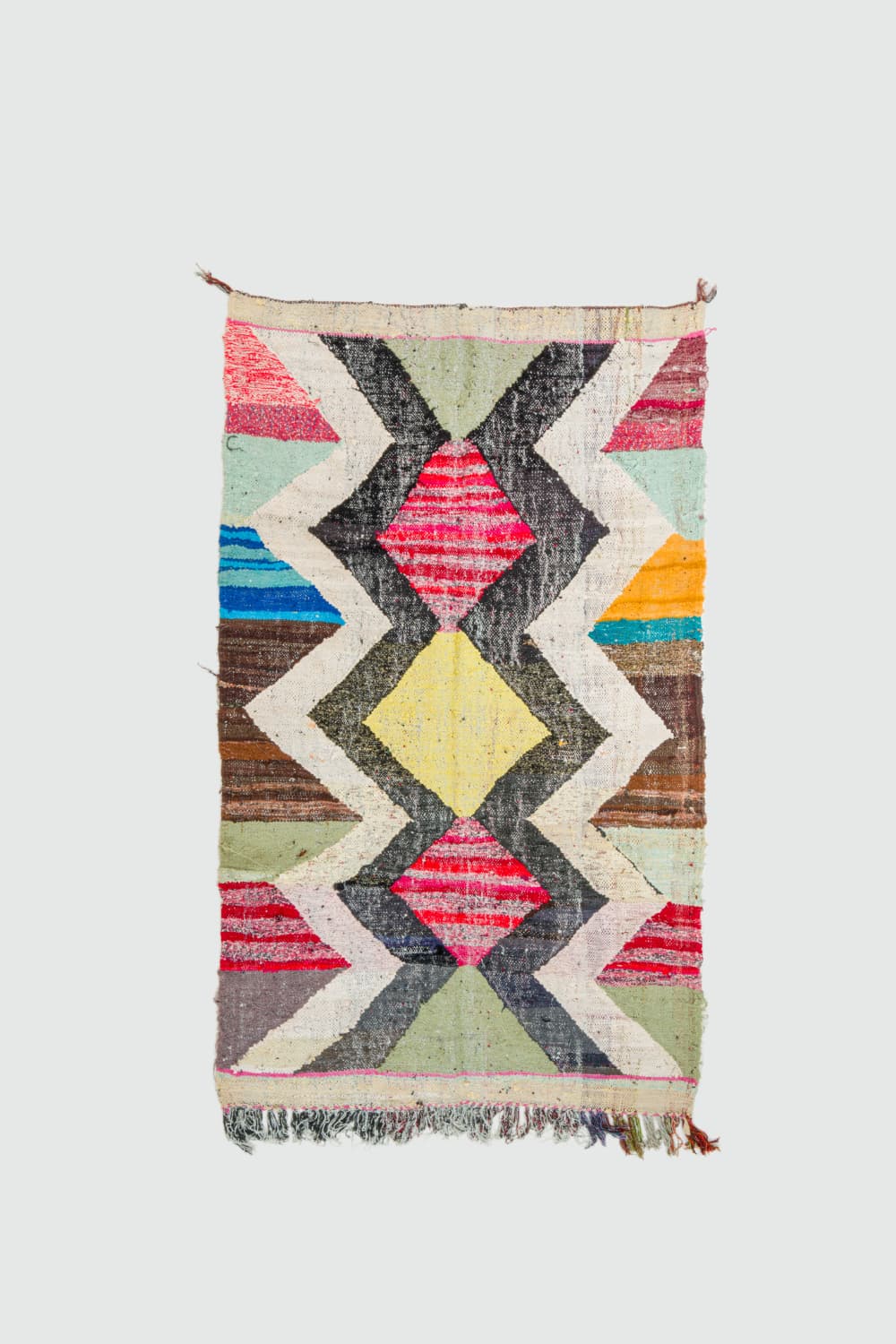 Marokkansk Boucherouite-teppe 135 x 230 cm (Størrelse: 135 x 230 cm)