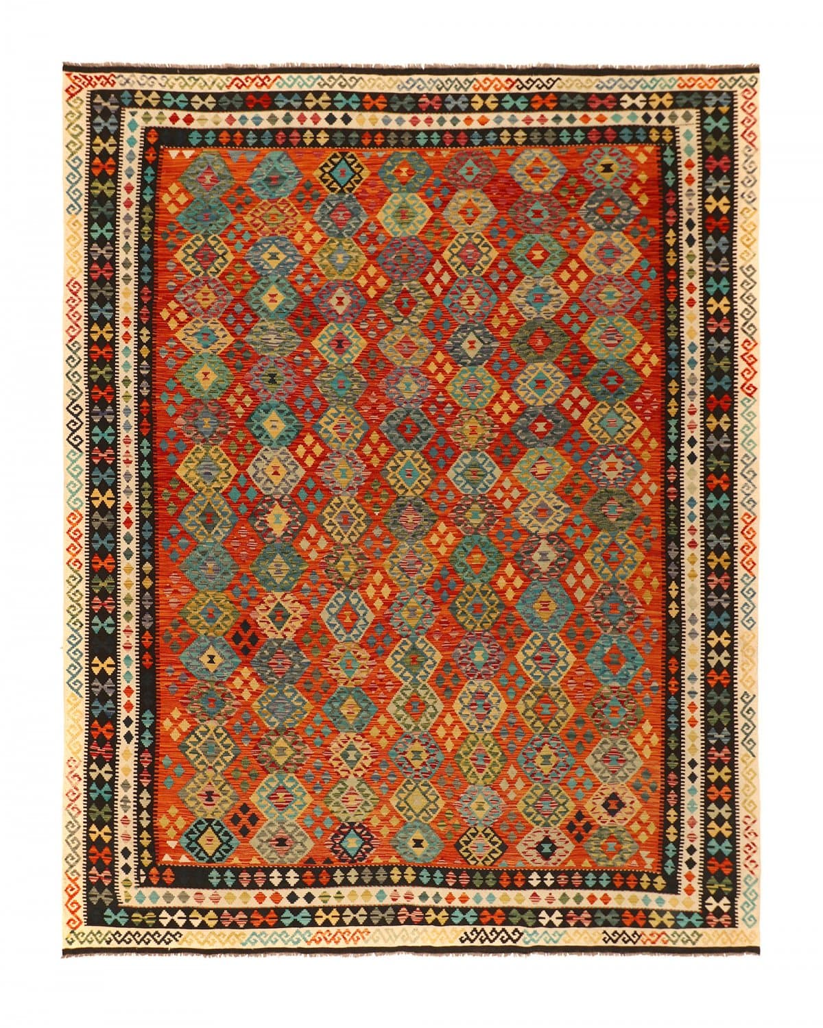 Orientalsk kelimteppe 384 x 301 cm (Størrelse: 384 x 301 cm)