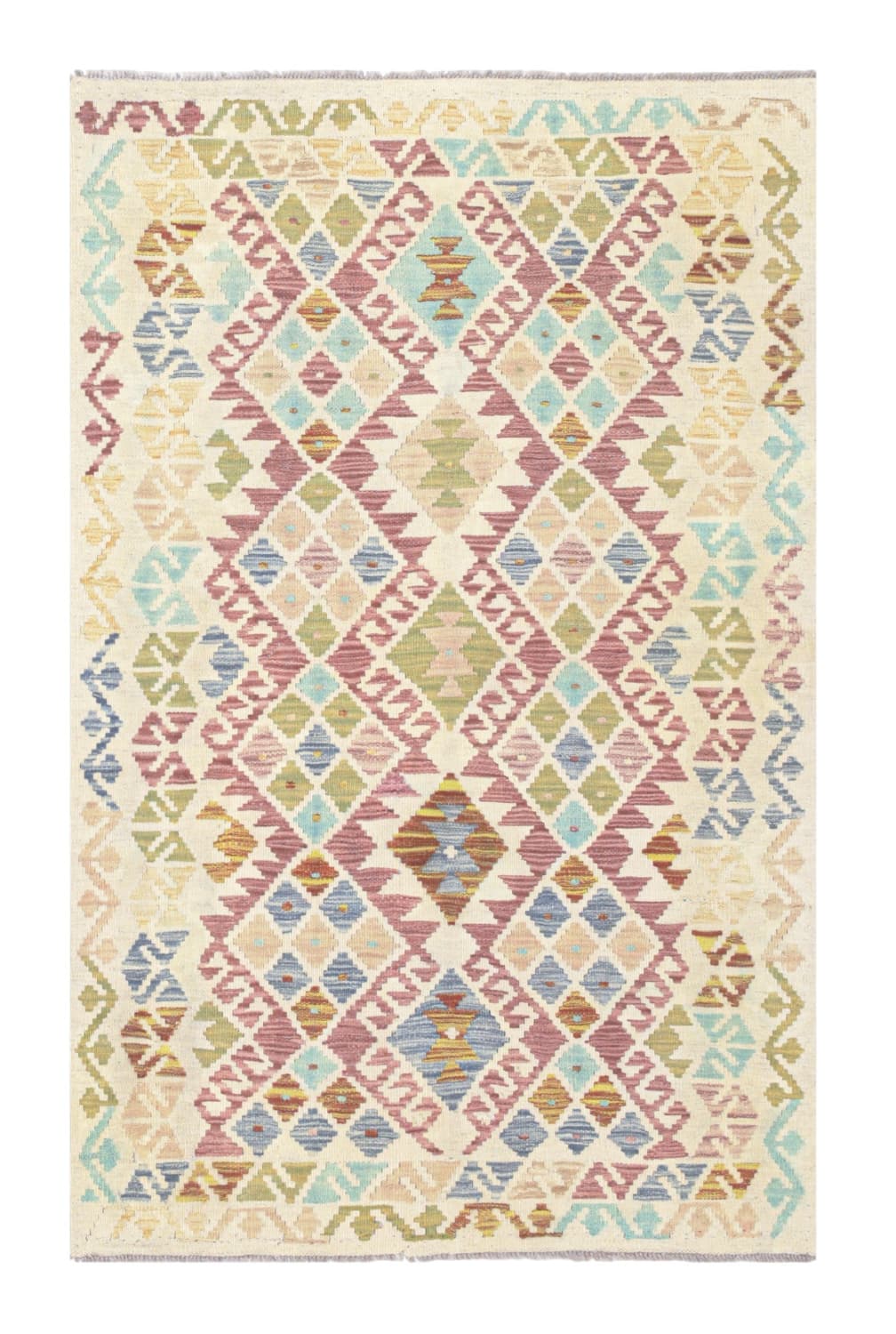 Orientalsk Teppe - Vegi Kelim Hand Woven - 99 x 155 cm (Størrelse: 99 x 155 cm)