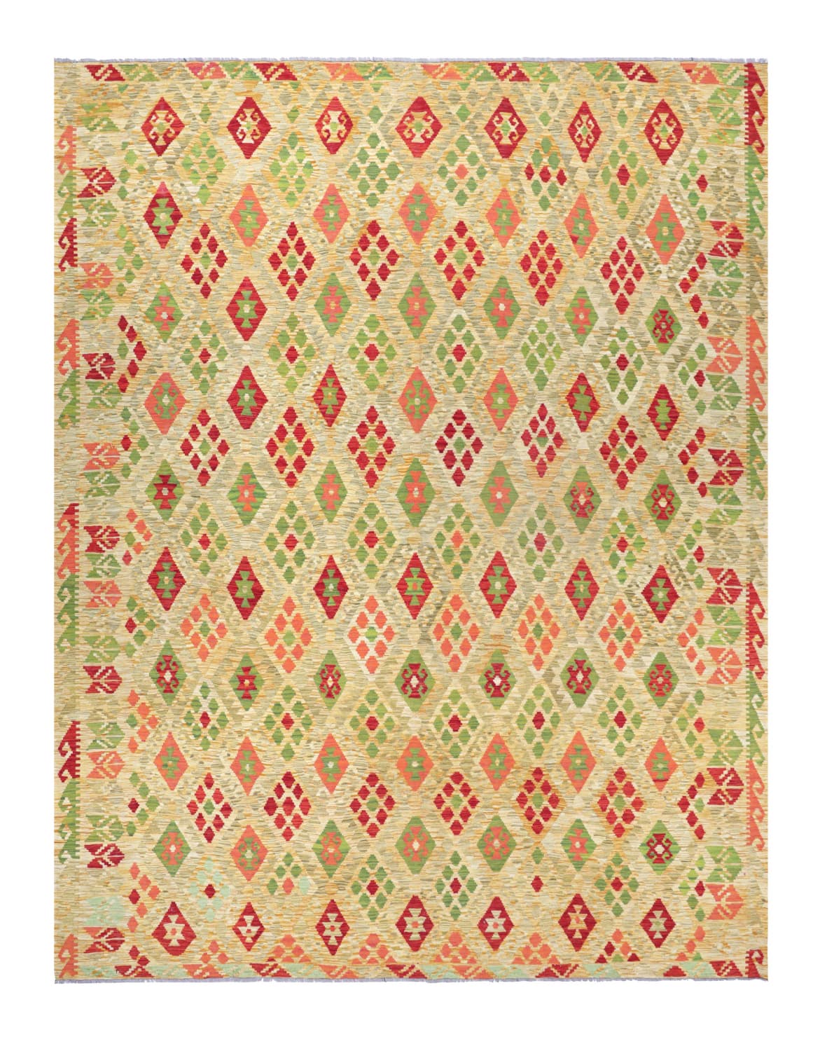 Orientalsk Teppe - Vegi Kelim Hand Woven - 305 x 392 cm (Størrelse: 305 x 392 cm)