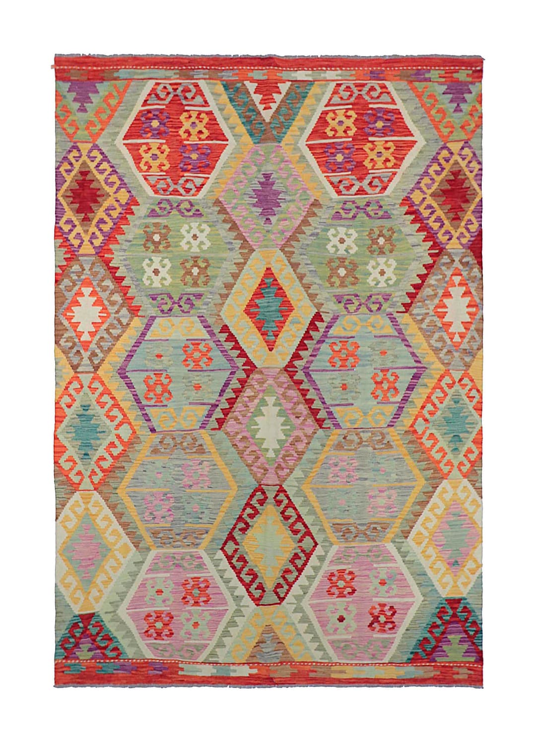 Orientalsk Teppe - Vegi Kelim Hand Woven - 172 x 256 cm (Størrelse: 172 x 256 cm)